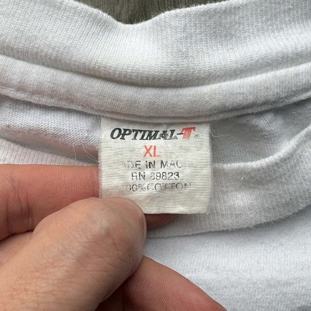 Vintage Atlanta Georgia Graphic T-Shirt White Optimal-T XL Souvenir Tee - Picture 3 of 3